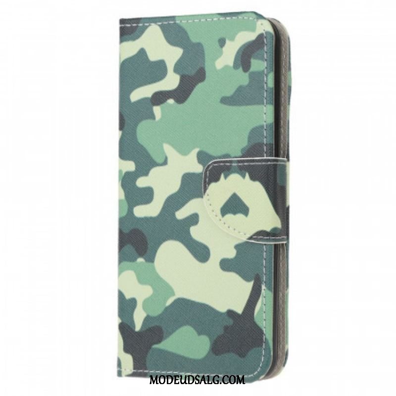 Flip Cover Samsung Galaxy M32 Militær Camouflage