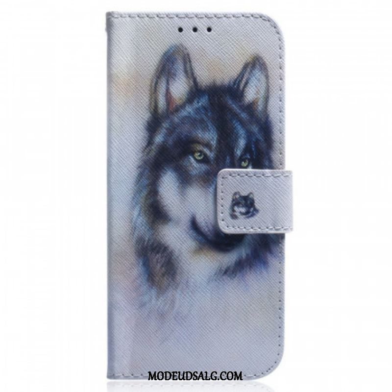 Flip Cover Samsung Galaxy M33 5G Akvarel Hund