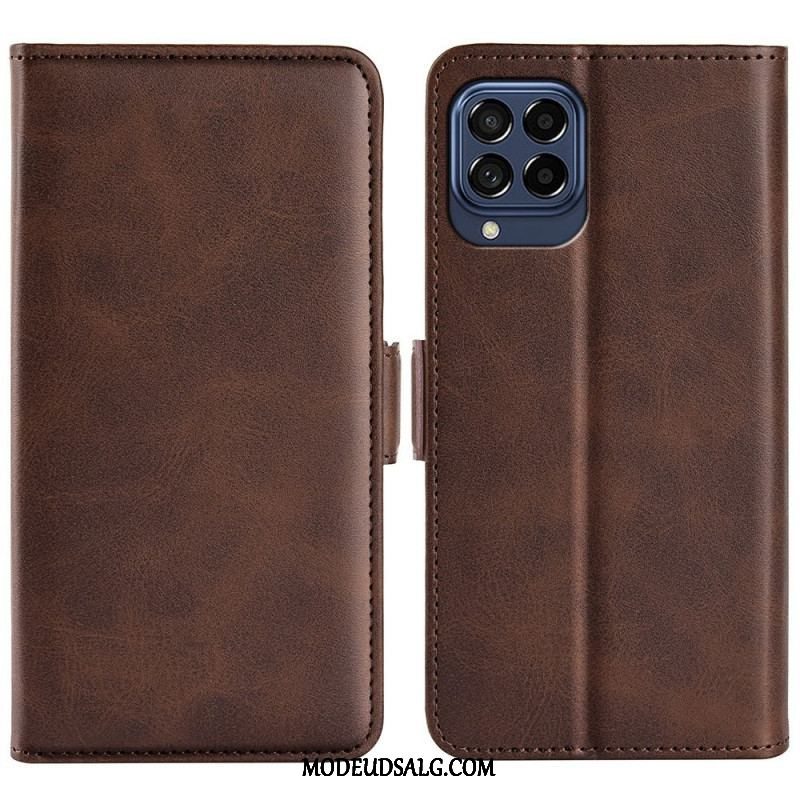 Flip Cover Samsung Galaxy M53 5G Læder Cover Dobbelt Klap