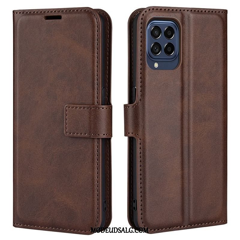 Flip Cover Samsung Galaxy M53 5G Slank Ekstrem Lædereffekt