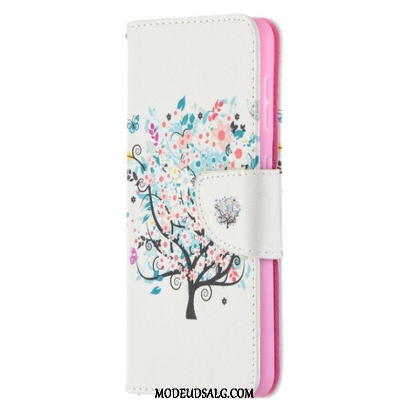 Flip Cover Samsung Galaxy S21 5G Blomstret Træ