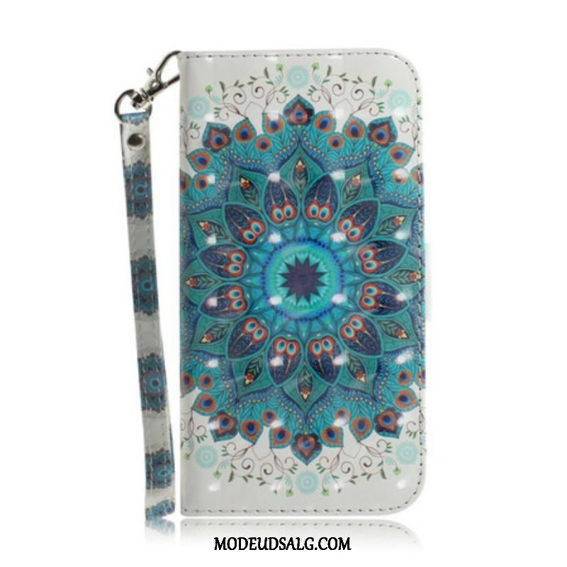 Flip Cover Samsung Galaxy S21 5G Med Snor Mesterlig Mandala Med Rem