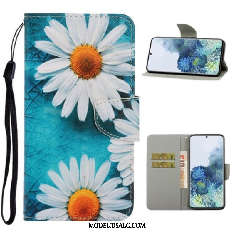 Flip Cover Samsung Galaxy S21 5G Med Snor Thong Tusindfryd