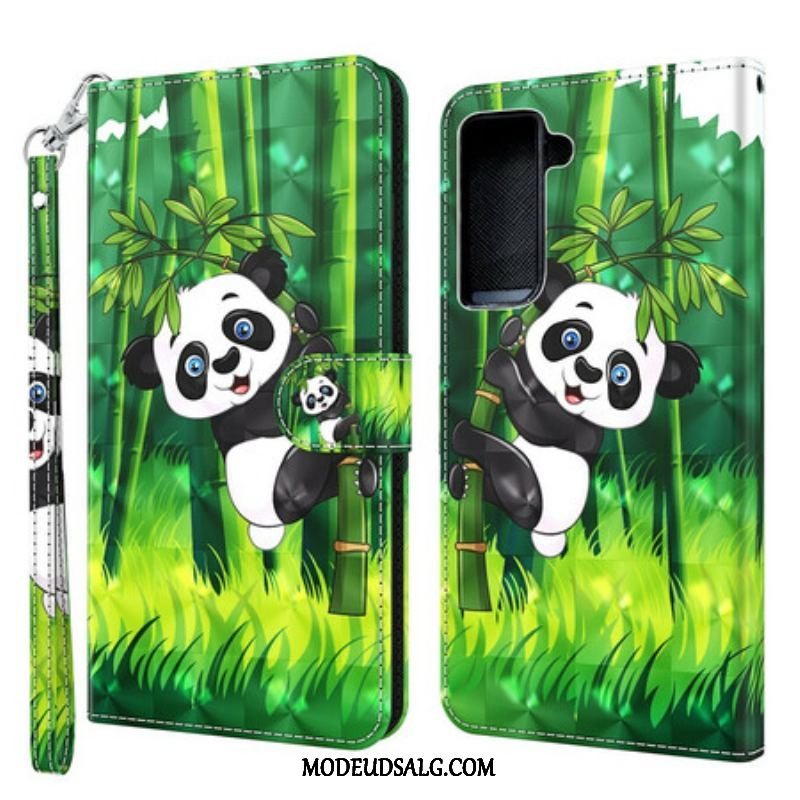 Flip Cover Samsung Galaxy S21 5G Panda Og Bambus