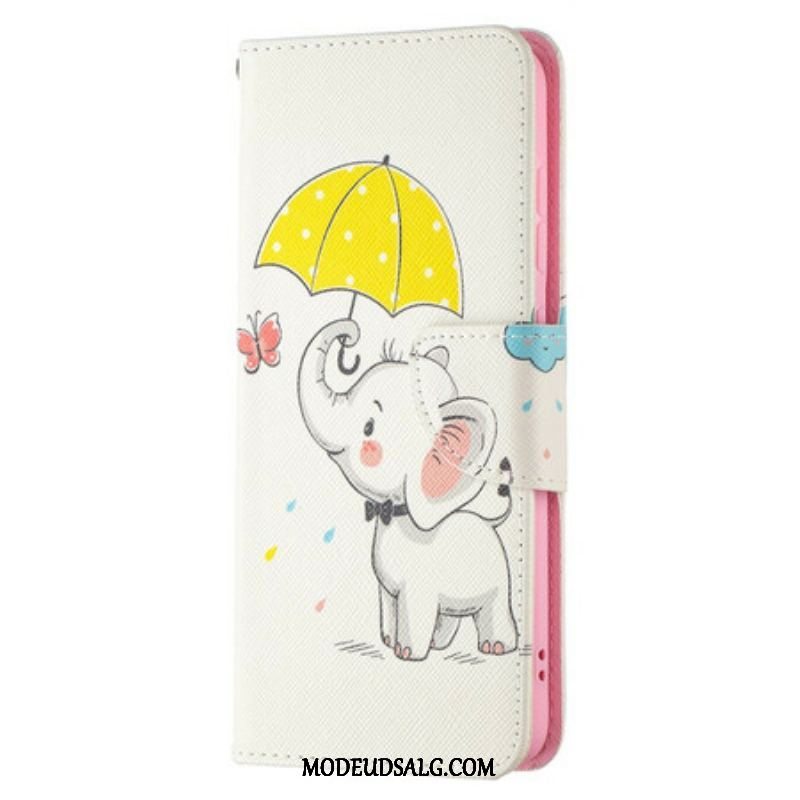 Flip Cover Samsung Galaxy S21 FE Baby Elefant