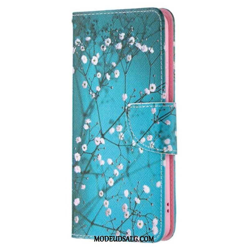 Flip Cover Samsung Galaxy S21 FE Blomstrende Træ