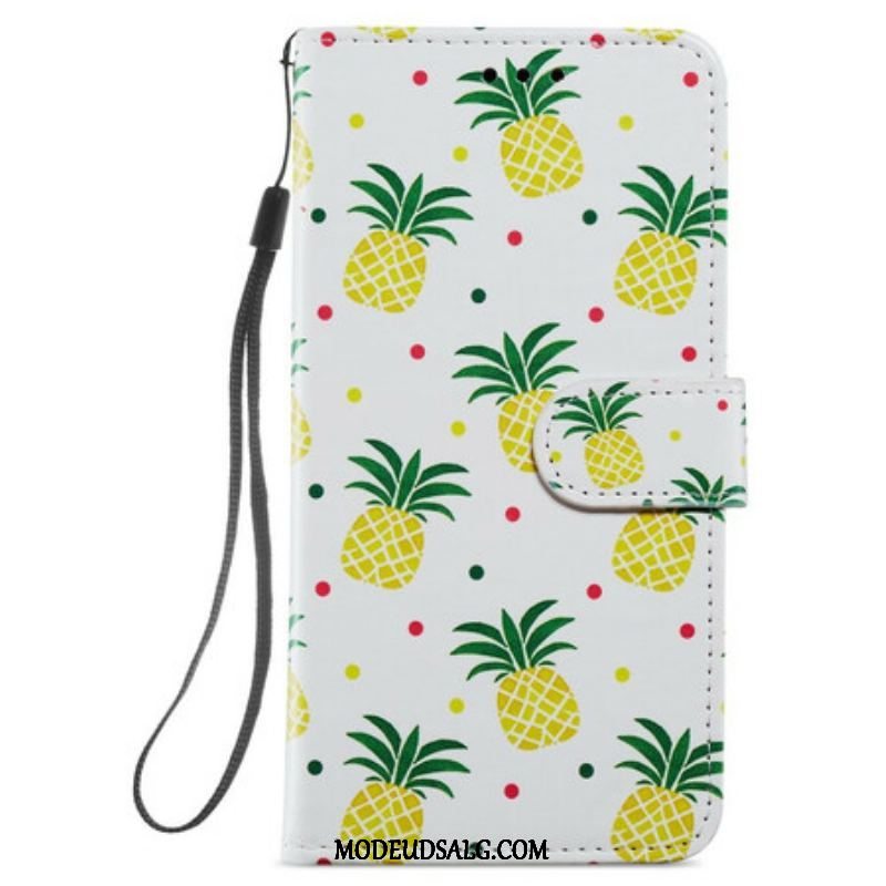 Flip Cover Samsung Galaxy S21 FE Flere Ananas