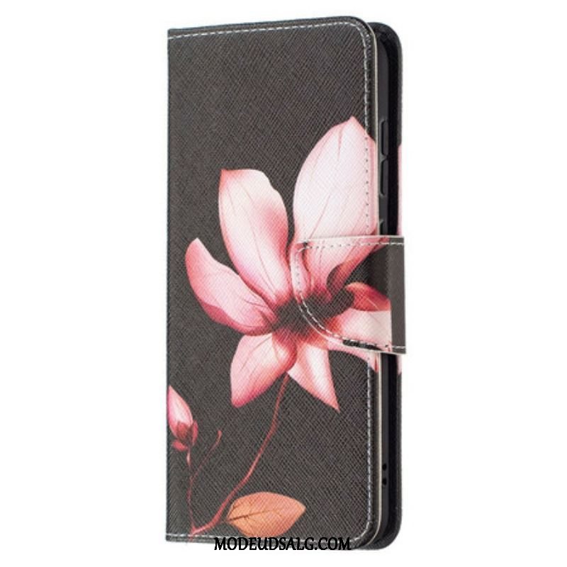 Flip Cover Samsung Galaxy S21 FE Lyserød Blomst