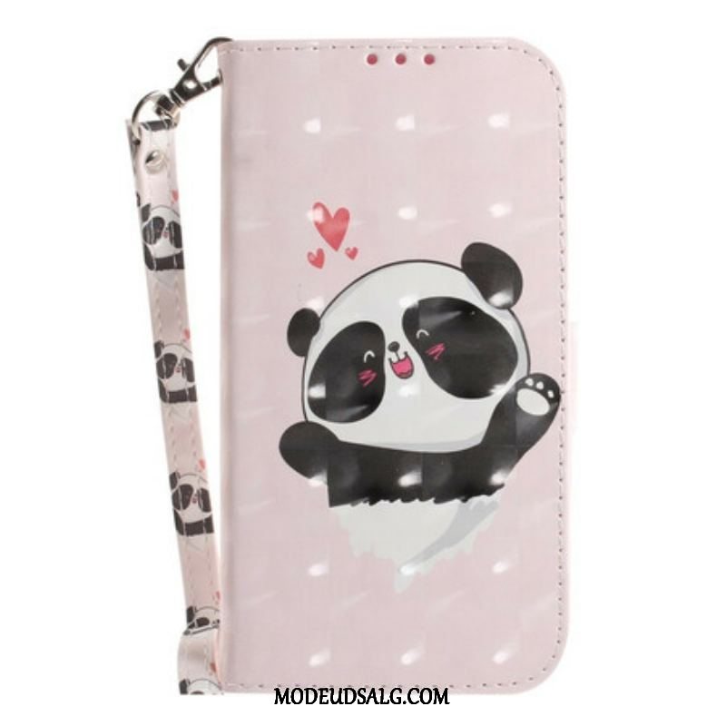 Flip Cover Samsung Galaxy S21 FE Med Snor Panda Love Med Snor