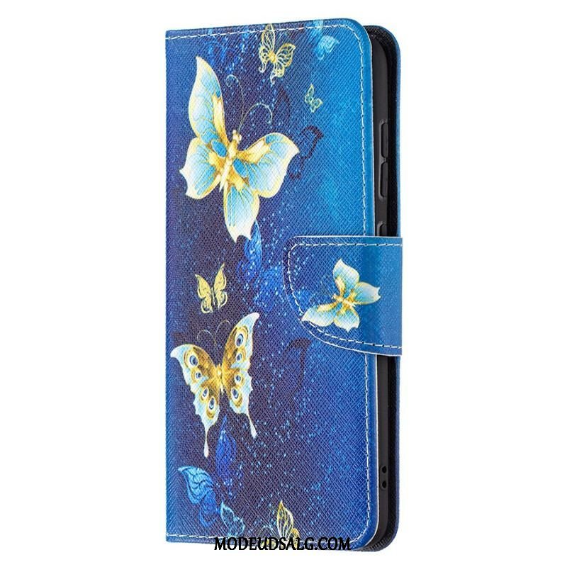 Flip Cover Samsung Galaxy S21 FE Sommerfugle Konger