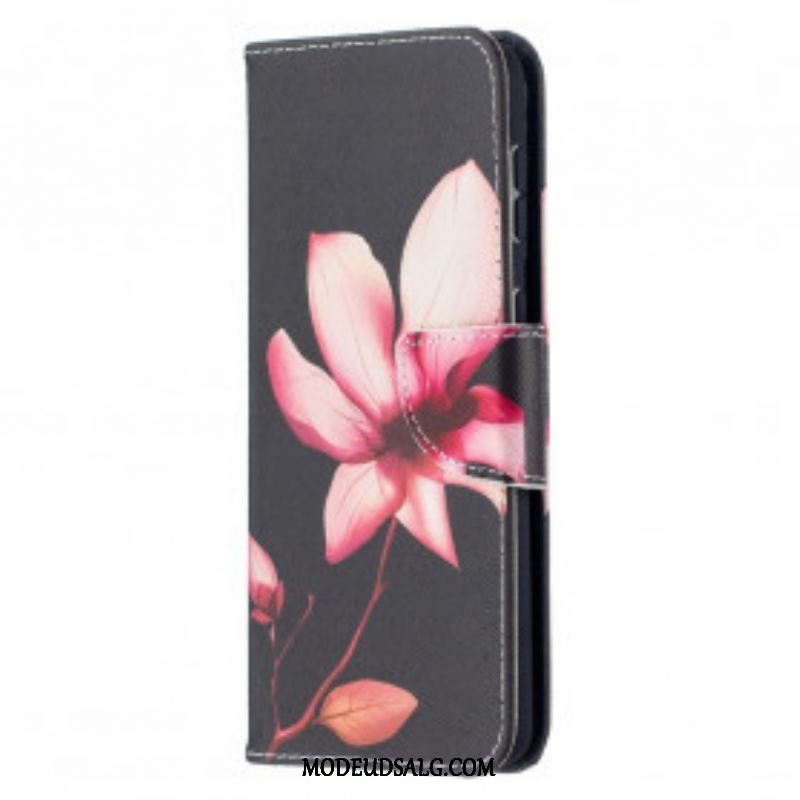 Flip Cover Samsung Galaxy S21 Plus 5G Lyserød Blomst