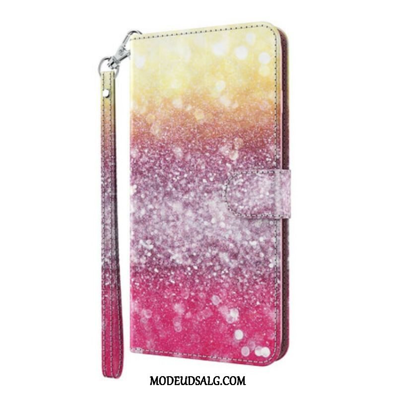 Flip Cover Samsung Galaxy S21 Plus 5G Magenta Glitter Gradient