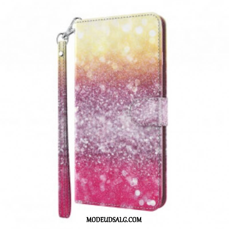 Flip Cover Samsung Galaxy S21 Ultra 5G Magenta Glitter Gradient