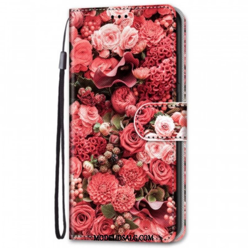 Flip Cover Samsung Galaxy S22 Plus 5G Blomsterromantik