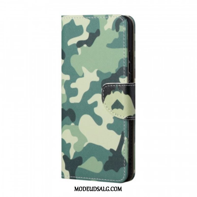 Flip Cover Samsung Galaxy S22 Plus 5G Militær Camouflage