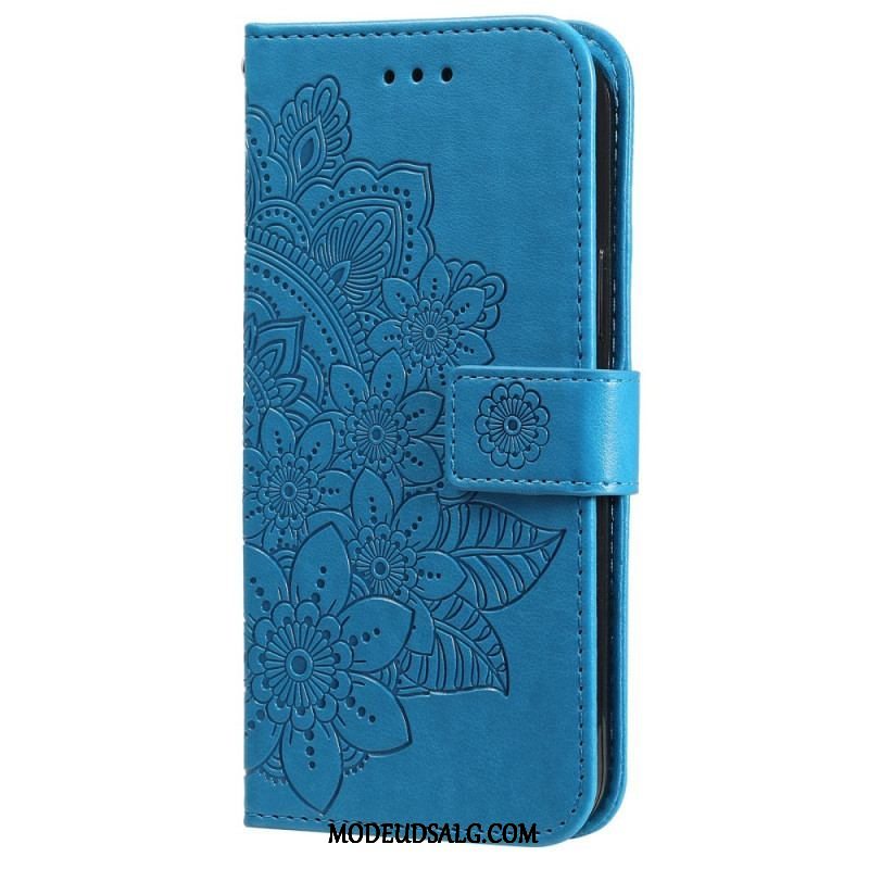 Flip Cover Samsung Galaxy S22 Ultra 5G Blomster Mandala