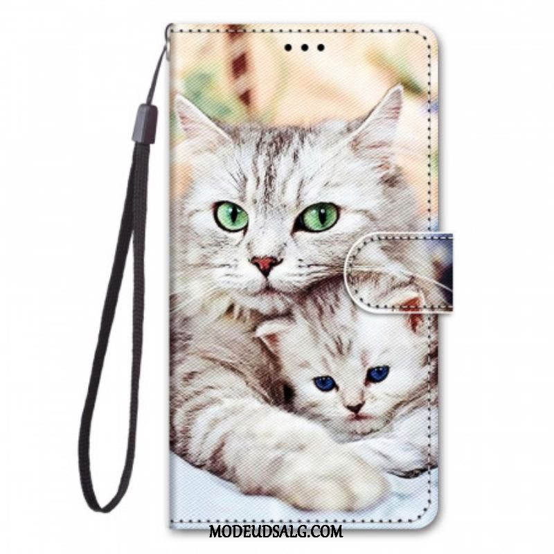 Flip Cover Samsung Galaxy S22 Ultra 5G Kattefamilie