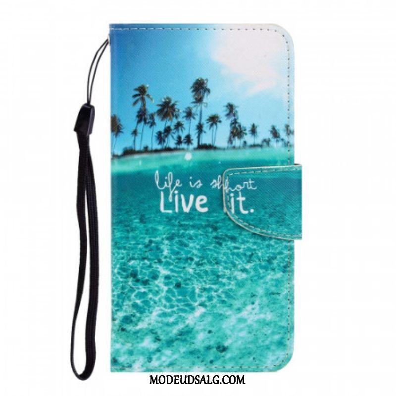 Flip Cover Samsung Galaxy S22 Ultra 5G Med Snor Live It At Lanyard