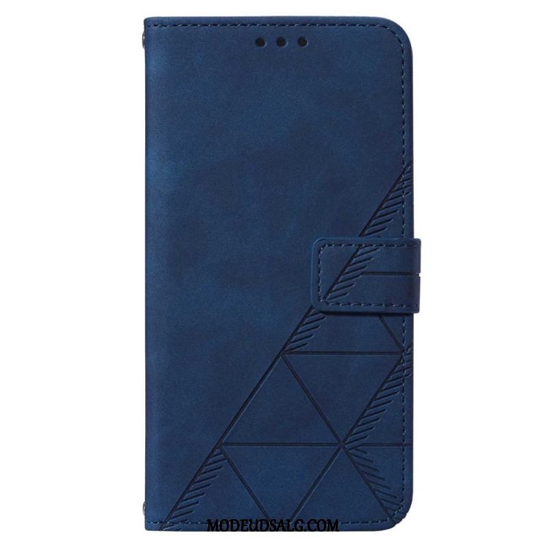 Flip Cover Samsung Galaxy S23 5G Med Snor Rem Trekanter