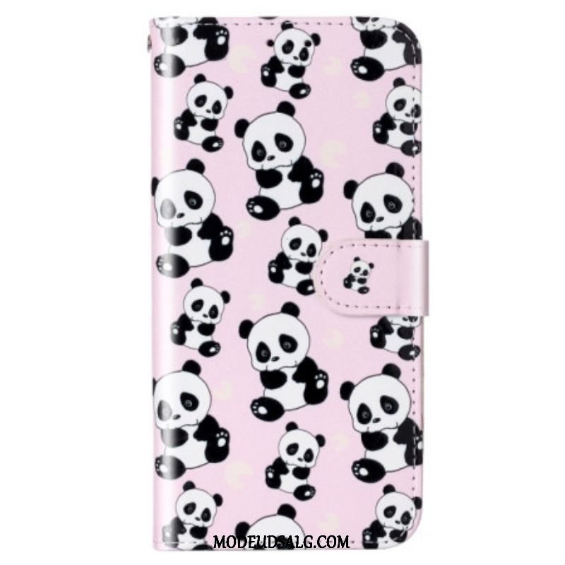 Flip Cover Samsung Galaxy S23 5G Med Snor Strappy Pandaer