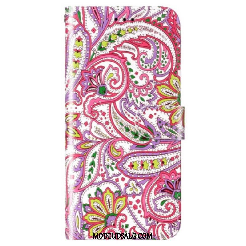 Flip Cover Samsung Galaxy S23 Plus 5G Med Snor Strappy Cashmere Style