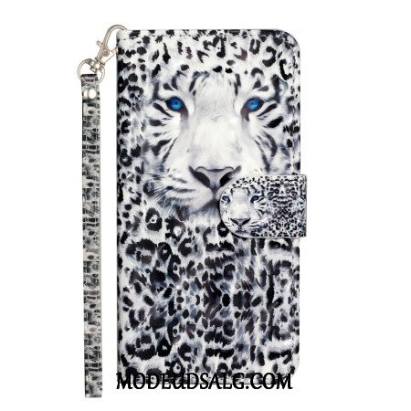 Flip Cover Samsung Galaxy S24 5g Leopard Med Snor