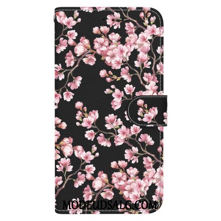 Flip Cover Samsung Galaxy S24 5g Omspændte Blommeblomster