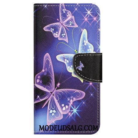 Flip Cover Samsung Galaxy S24 Fe Mousserende Sommerfugle