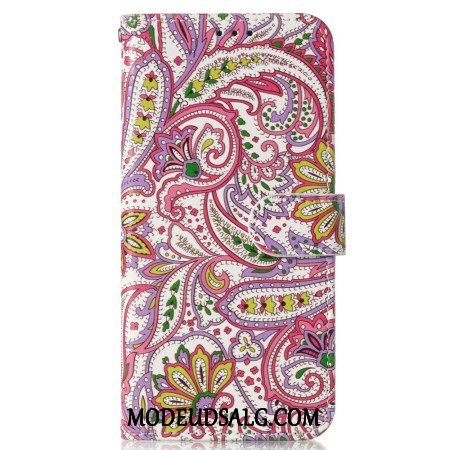 Flip Cover Samsung Galaxy S24 Fe Paisley Mønster