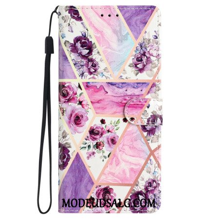 Flip Cover Samsung Galaxy S24 Plus 5g Lilla Blomster