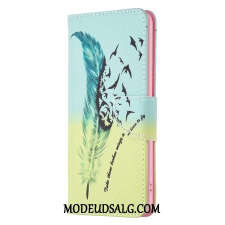 Flip Cover Samsung Galaxy S24 Ultra 5g Fjer Og Fugle