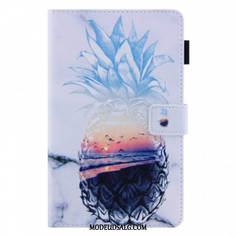 Flip Cover Samsung Galaxy Tab A8 (2021) Ananas Mønster