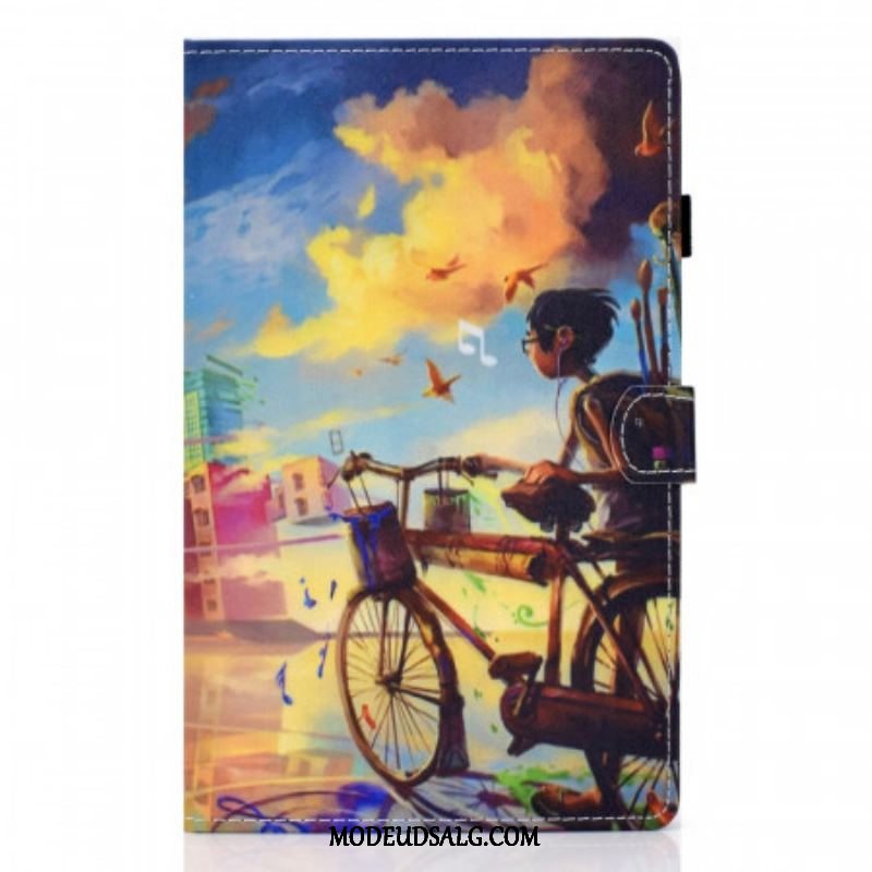 Flip Cover Samsung Galaxy Tab A8 (2021) Cykel Kunst