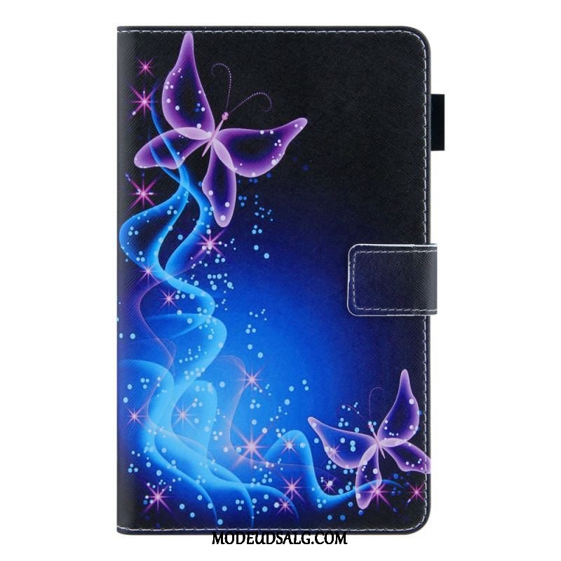 Flip Cover Samsung Galaxy Tab A8 (2021) Farverige Sommerfugle