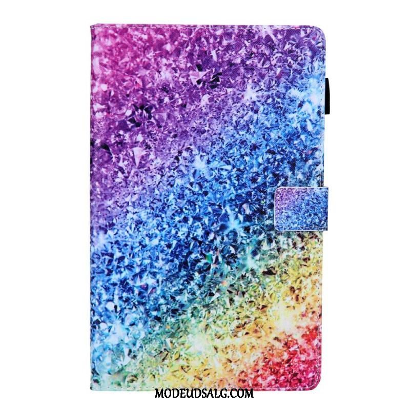 Flip Cover Samsung Galaxy Tab A8 (2021) Skinnende Pailletter