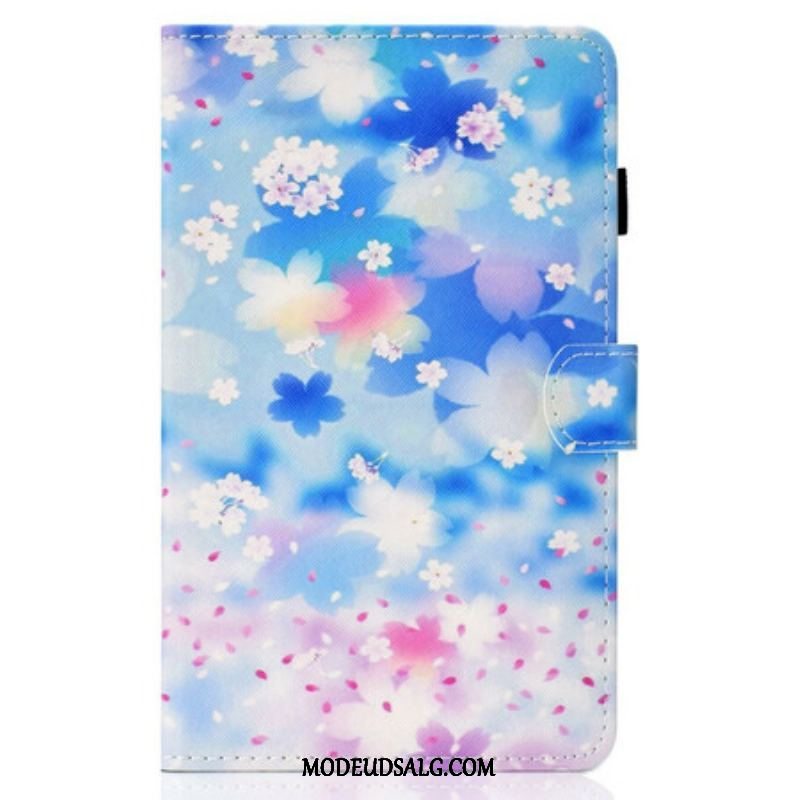 Flip Cover Samsung Galaxy Tab S8 / Tab S7 Akvarel Blomster