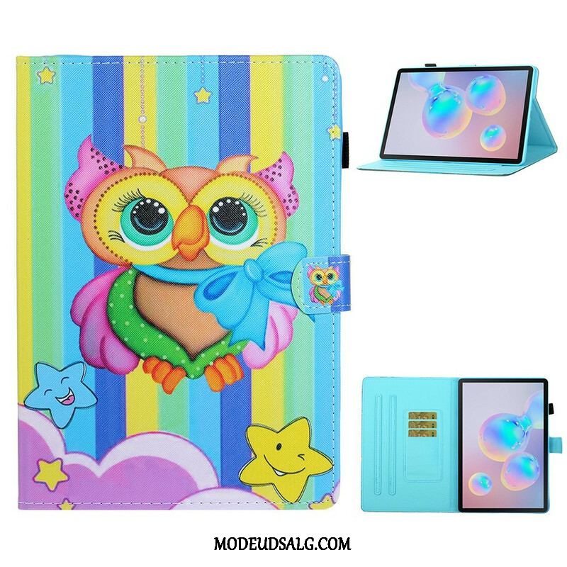 Flip Cover Samsung Galaxy Tab S8 / Tab S7 Sprængt Ugle