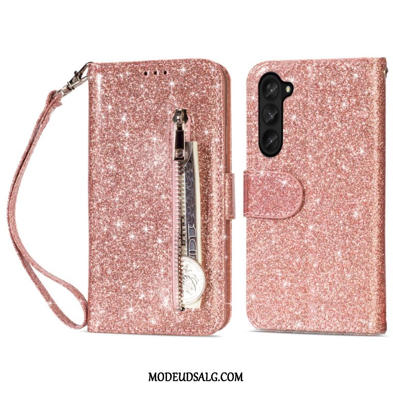 Flip Cover Samsung Galaxy Z Fold 5 Glitterpung Med Rem