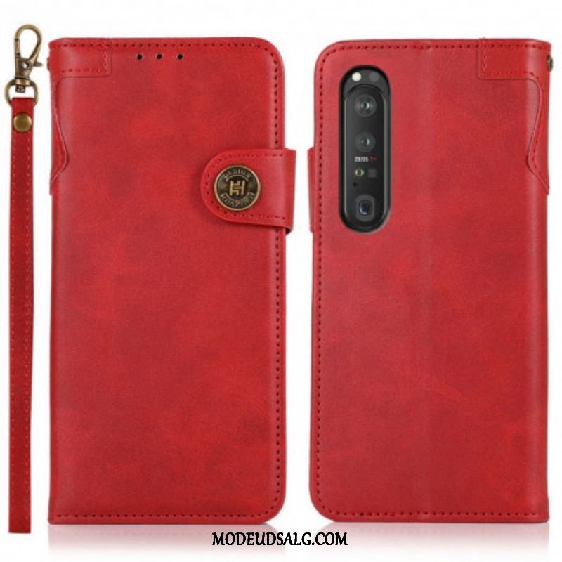 Flip Cover Sony Xperia 1 III Khazneh Magnetisk Knap