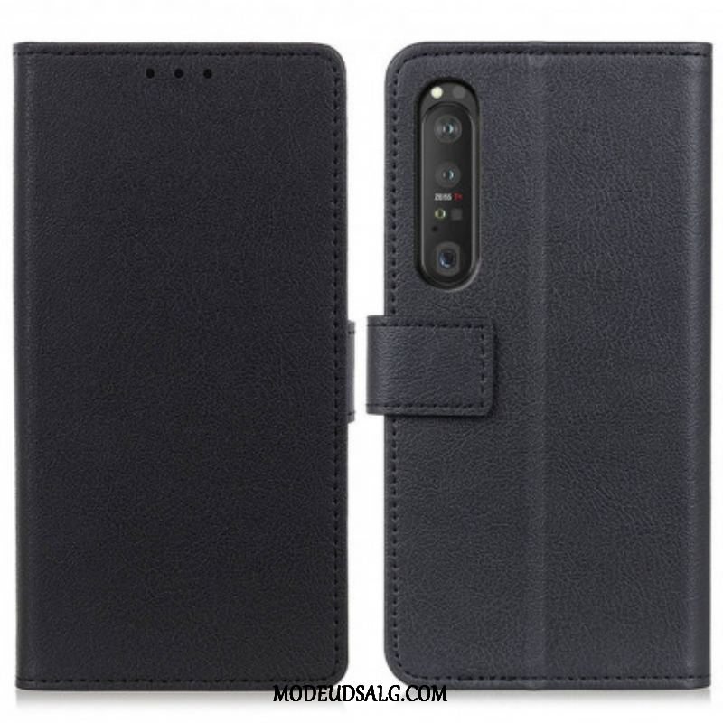 Flip Cover Sony Xperia 1 III Klassisk Kunstlæder