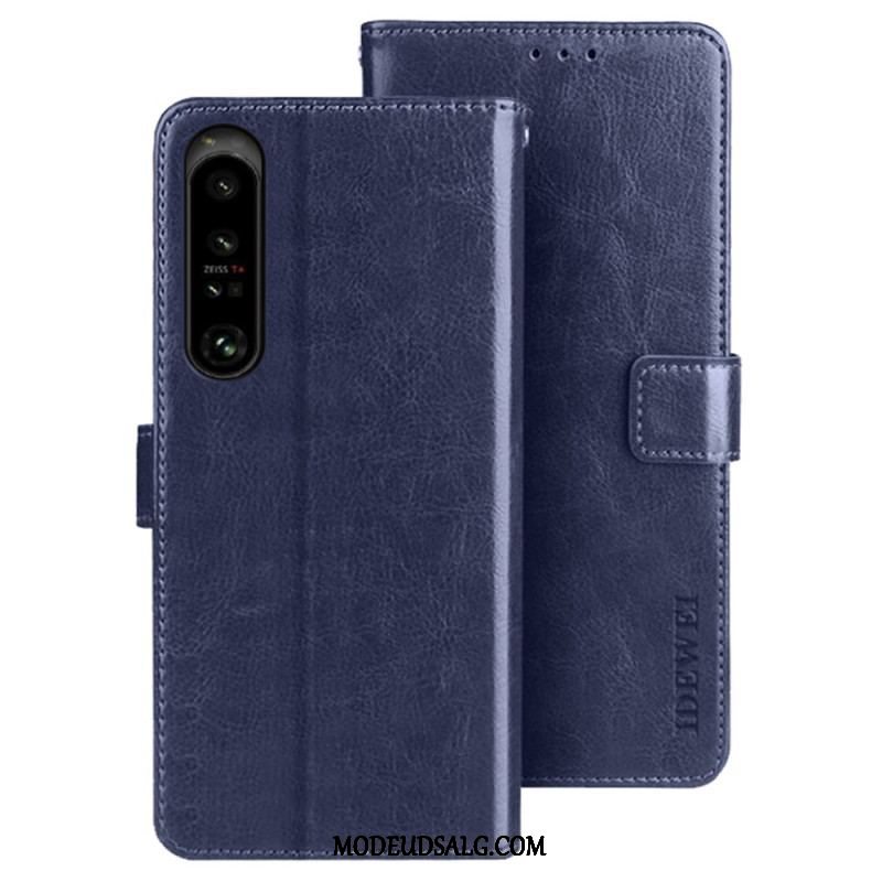 Flip Cover Sony Xperia 1 IV Imiteret Læder Idewei