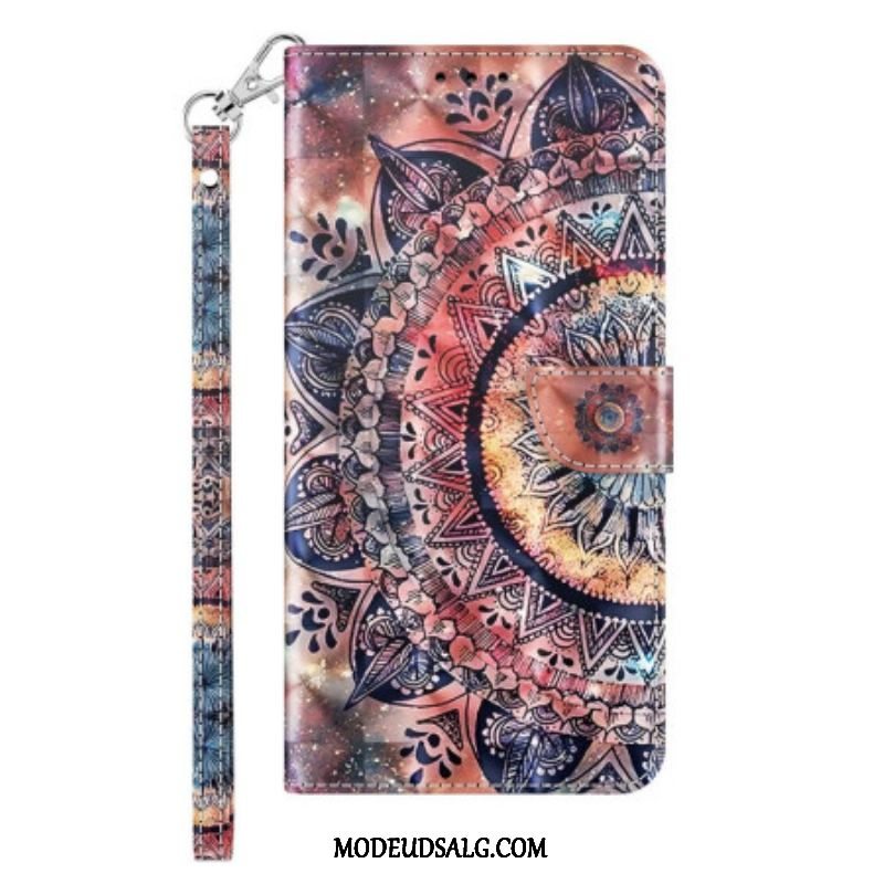 Flip Cover Sony Xperia 1 IV Med Snor Farverig Strappy Mandala