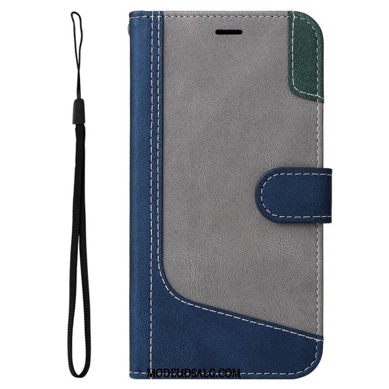 Flip Cover Sony Xperia 1 IV Tofarvet Med Rem