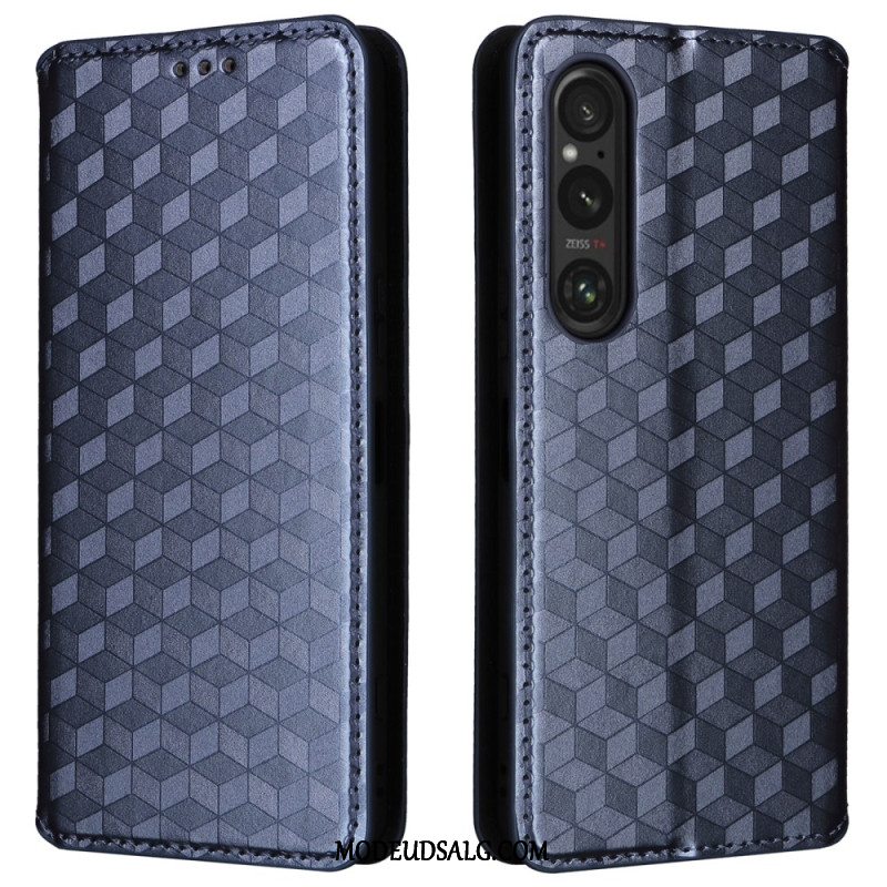 Flip Cover Sony Xperia 1 Vi 3d Diamantmønster