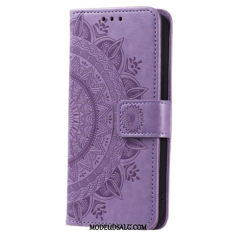 Flip Cover Sony Xperia 5 IV Med Snor Strappy Sun Mandala