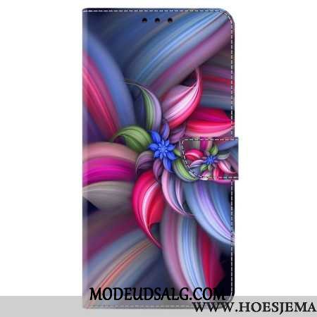 Flip Cover Til Samsung Galaxy S24 Plus 5g Farverige Blomster