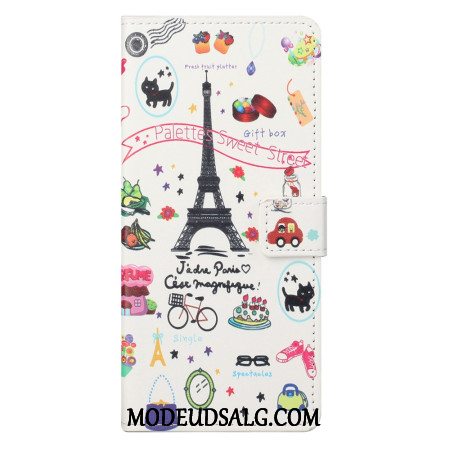 Flip Cover Til Xiaomi Redmi Note 13 5g Jeg Elsker Paris