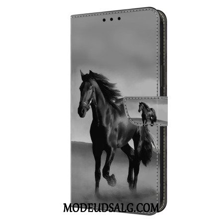 Flip Cover Til Xiaomi Redmi Note 13 5g Sort Hest