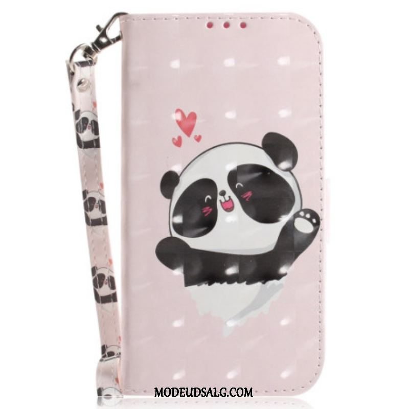 Flip Cover Xiaomi 12 / 12X Med Snor Panda Love Med Snor