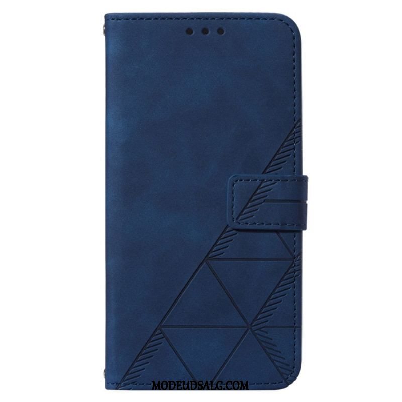 Flip Cover Xiaomi 12 Lite Trekanter Med Snor